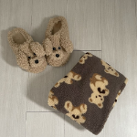 Yubu V-Neck Pocket Fleece Pajama Set