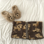 Yubu V-Neck Pocket Fleece Pajama Set