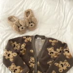 Yubu V-Neck Pocket Fleece Pajama Set