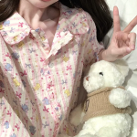 Jellybear Check Frill Pajama Set