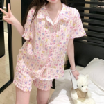 Jellybear Check Frill Pajama Set