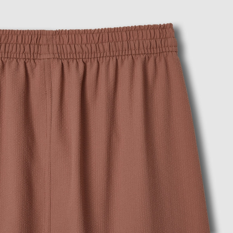 JAJU Seersucker Midi Skirt (Brick) — свежесть и стиль для тёплых дней