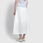 JAJU Full Seersucker Skirt (White) — лёгкость и свежесть в классическом исполнении