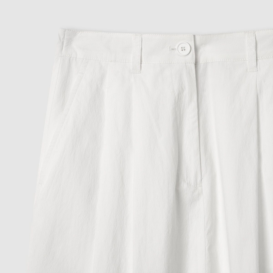 JAJU Full Seersucker Skirt (White) — лёгкость и свежесть в классическом исполнении