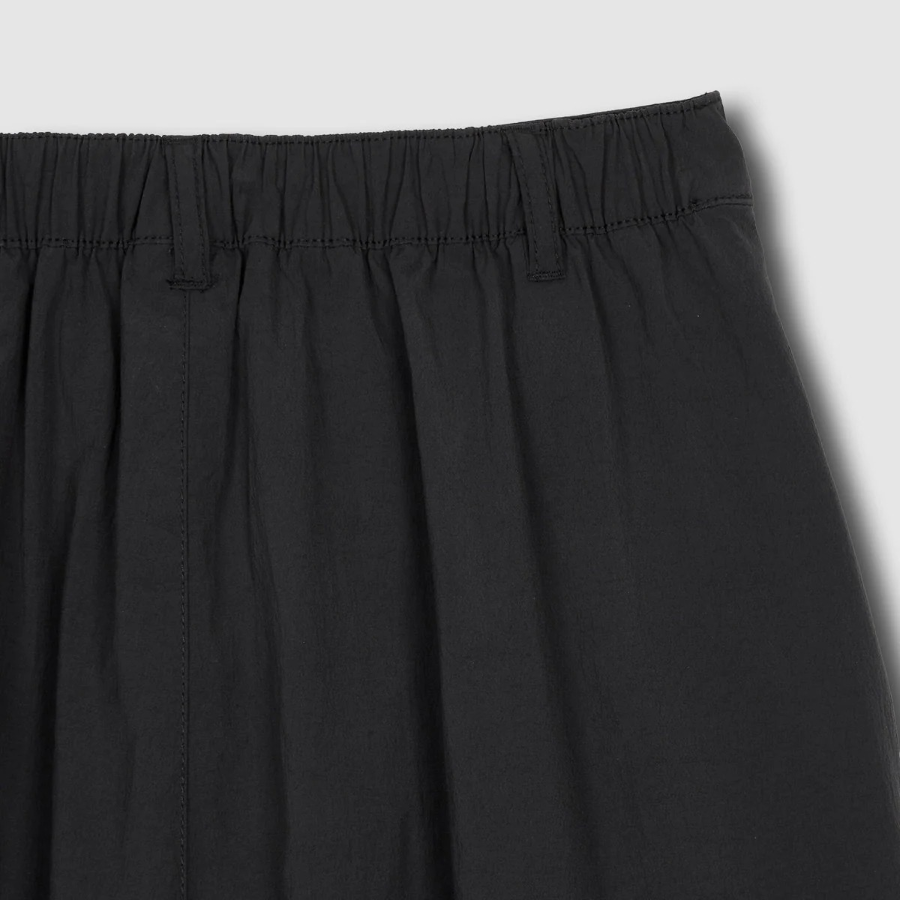 JAJU Full Seersucker Skirt (Black) — элегантность и комфорт в классическом черном