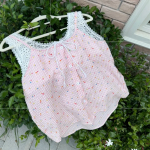 Laby Dot Lace Homewear Pajama Set