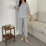 Luna 2-Piece Cotton 3/4 Sleeve Pajama