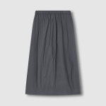 JAJU Seersucker Balloon Skirt (Charcoal) — объёмный силуэт и комфорт в каждый день