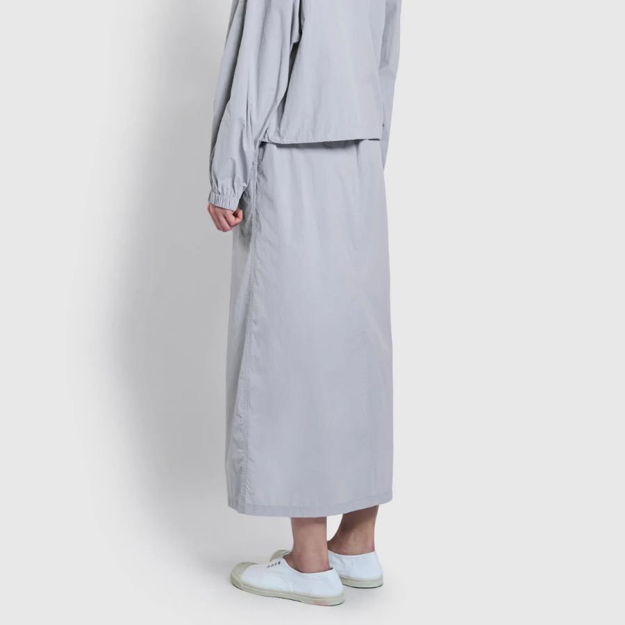 JAJU Seersucker H-line Skirt (Sky Blue) — свежесть цвета и чистота линий