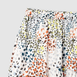 JAJU Shirring Skirt (Off White) — лёгкость, свет и элегантная драпировка