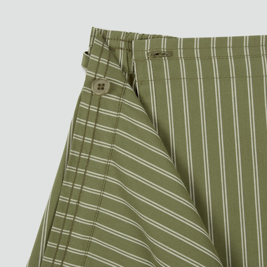 JAJU Light Cotton Wrap Skirt (Light Khaki) — естественность форм и комфорт в движении