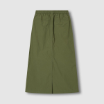 JAJU Seersucker H-line Skirt (Khaki) — структура и сдержанный стиль на каждый день