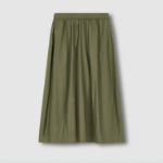 JAJU Seersucker Balloon Skirt (Khaki) — объём и комфорт в современной интерпретации