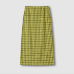 JAJU Check Skirt (Dark Yellow) — яркий акцент с классическим узором