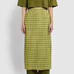 JAJU Check Skirt (Dark Yellow) — яркий акцент с классическим узором