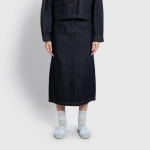 JAJU Denim Skirt (Navy) — универсальный деним в повседневном формате