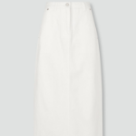 JAJU Denim Skirt (Ivory) — светлая альтернатива классическому дениму