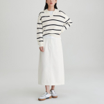 JAJU Denim Skirt (Ivory) — светлая альтернатива классическому дениму