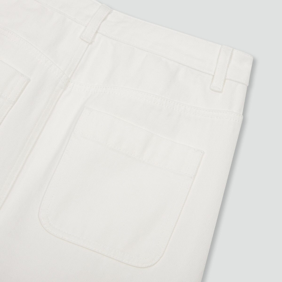 JAJU Denim Skirt (Ivory) — светлая альтернатива классическому дениму