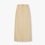 JAJU H-Line Slit Skirt (Beige) — элегантный минимализм на каждый день