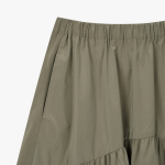 JAJU Shirring Skirt (Khaki) — лёгкость формы и свобода движения
