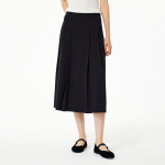 JAJU Pleated Long Skirt (Black) — лёгкость движения в классическом исполнении