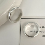 Серебряное базовое открытое кольцо