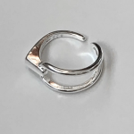 Серебряное открытое кольцо с массивным дизайном