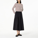 JAJU Shirring Skirt (Black) — женственность и комфорт в одном силуэте