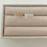 Серебряное открытое кольцо с цветочным кубическим акцентом