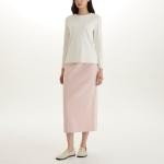 JAJU Brushed Sweat Skirt (Pink) — мягкость и уют в спортивном стиле