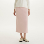 JAJU Brushed Sweat Skirt (Pink) — мягкость и уют в спортивном стиле