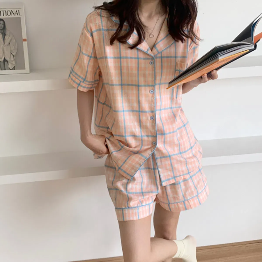 Ademi Apricot 2-Piece Pajama Set