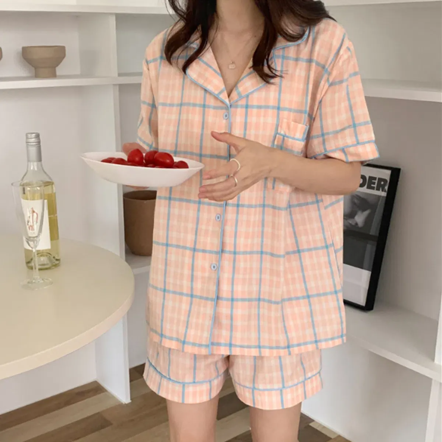 Ademi Apricot 2-Piece Pajama Set