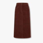 JAJU Corduroy Skirt (Brown) — тепло и текстура для осенне-зимнего гардероба