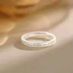 Серебряное открытое кольцо с надписью «Love Letter»