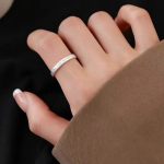 Серебряное открытое кольцо с надписью «Love Letter»