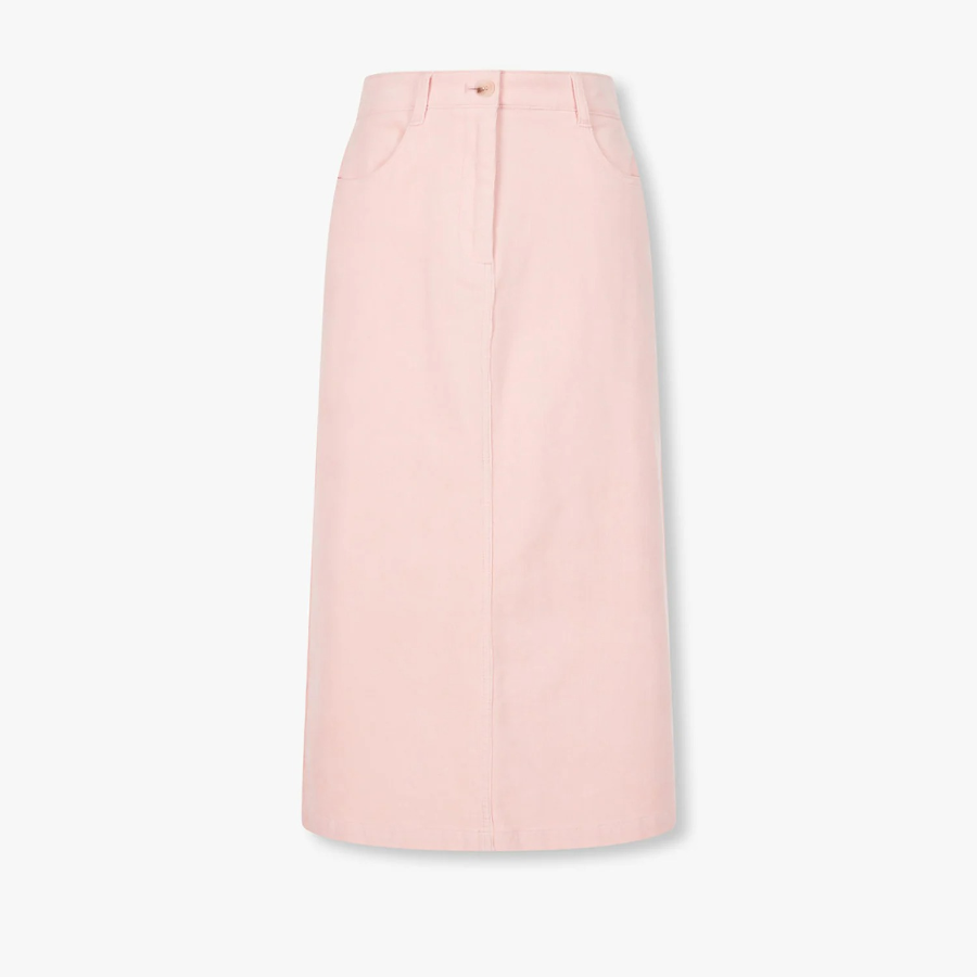 JAJU Corduroy Skirt (Pink) — мягкий акцент в тёплой текстуре