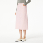 JAJU Corduroy Skirt (Pink) — мягкий акцент в тёплой текстуре