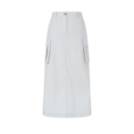 JAJU Crinkle Cargo Skirt (Grey) — практичность и динамика в городском стиле