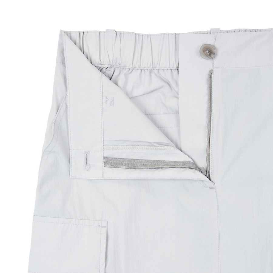 JAJU Crinkle Cargo Skirt (Grey) — практичность и динамика в городском стиле