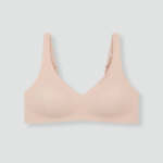 JAJU 720-Degree Stretch No-Line V-Neck Crop Bra (Beige) — максимальный комфорт и свобода движений