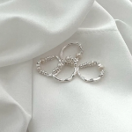 Серебряное кольцо с натуральным пресноводным жемчугом