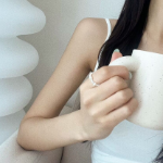 Серебряное кольцо с натуральным пресноводным жемчугом