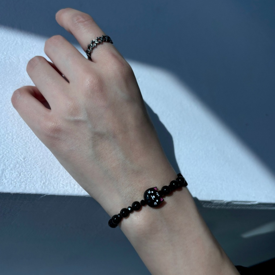 Открытое кольцо из хирургической стали с пятиконечной звездой