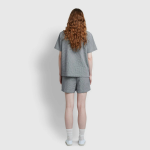 JAJU Seersucker Check 3/4 Pajama Set (Light Navy) — лёгкость и уют в каждой детали