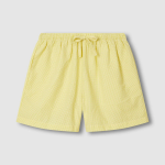 JAJU Seersucker Check 3/4 Pajama Set (Light Yellow) — воздушный комфорт и стильная классика для тёплых дней