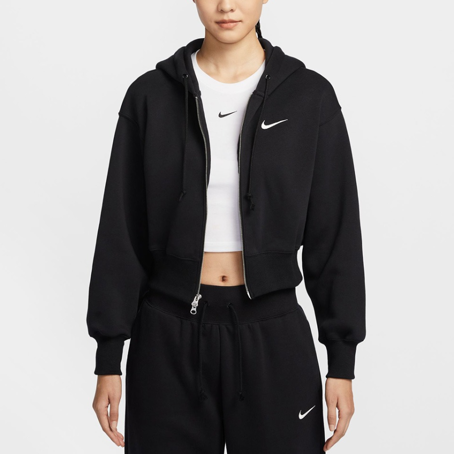 Nike Women's Nike Sportswear Phoenix Fleece Crop Full-Zip Hoodie