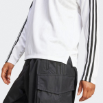 Adidas Adicolor Football Jacquard V-Neck Long Sleeve Polo Shirt