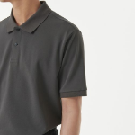 [Cooltandard] Piqué Polo Shirt [Gunmetal]